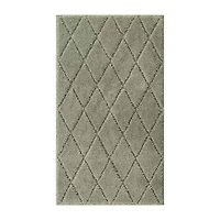 Maples Diamond Gray Indoor Rectangular Accent Rug