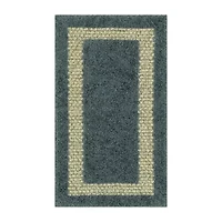 Maples Solid Cut and Loop Indoor Rectangular Accent Rug