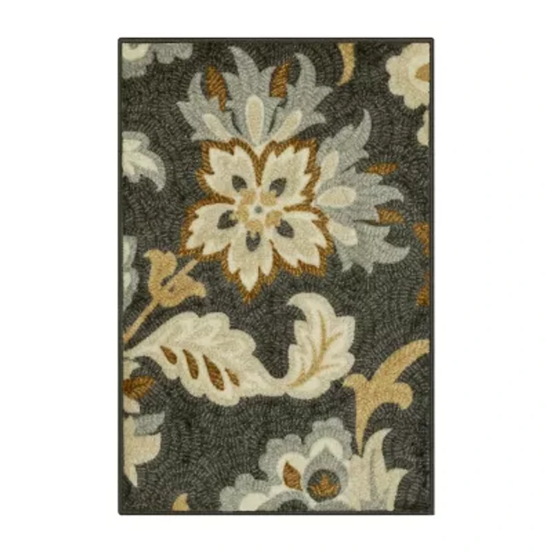 Maples Jacobean Floral Indoor Rectangular Accent Rug