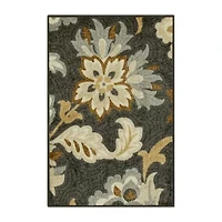 Maples Jacobean Floral Indoor Rectangular Accent Rug