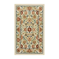 Maples Persian Tan Floral Indoor Rectangular Accent Rug