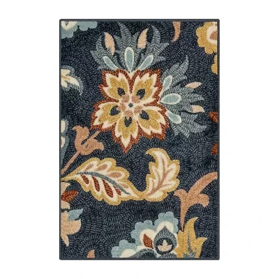 Maples Jacobean Floral Indoor Rectangular Accent Rug