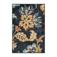 Maples Jacobean Floral Indoor Rectangular Accent Rug