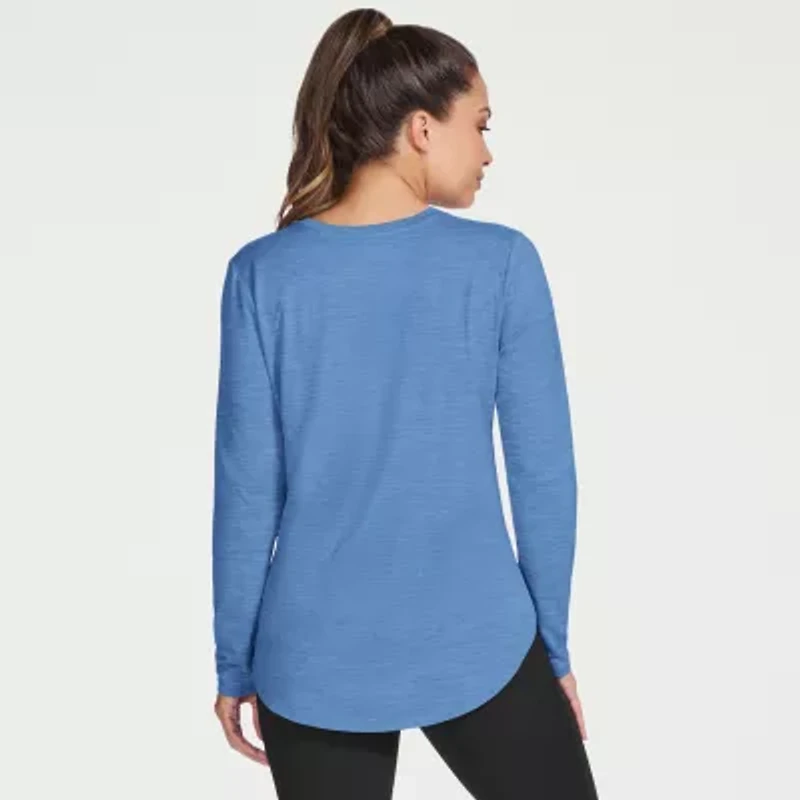 Skechers Womens GO DRI SWIFT Long Sleeve Tunic Crewneck Sweatshirt