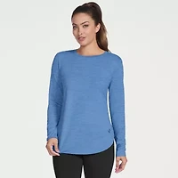 Skechers Womens GO DRI SWIFT Long Sleeve Tunic Crewneck Sweatshirt