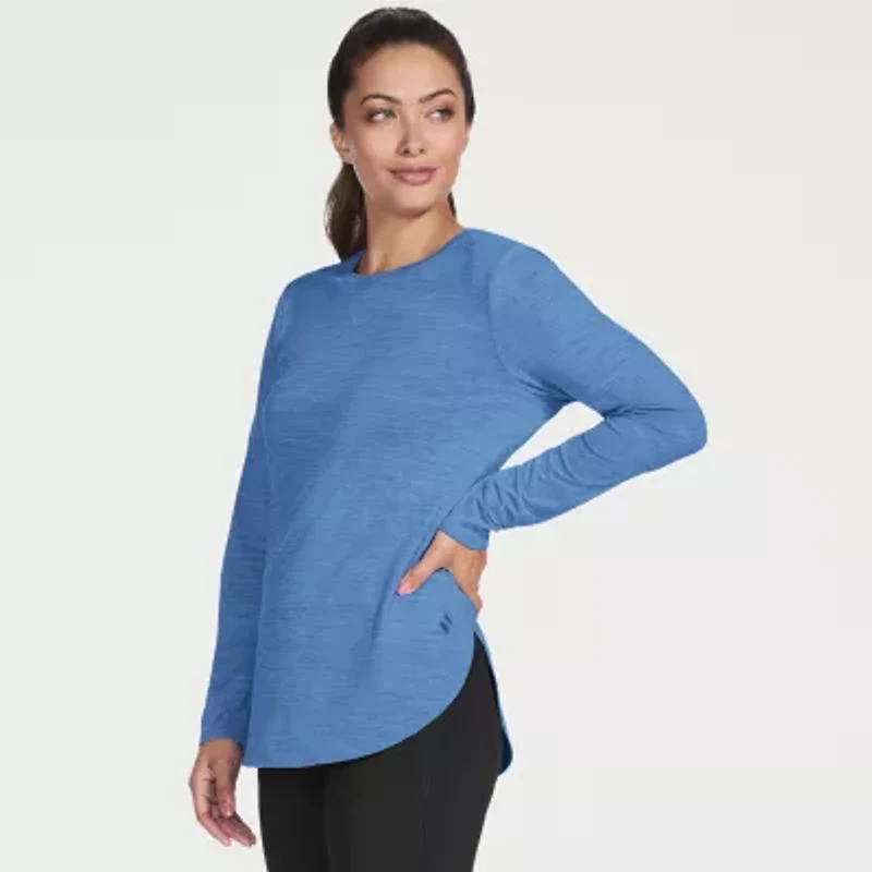 Skechers Womens GO DRI SWIFT Long Sleeve Tunic Crewneck Sweatshirt