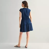 Be by CHETTA B Womens Sleeveless Fit + Flare Dress