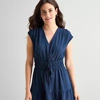 Be by CHETTA B Womens Sleeveless Fit + Flare Dress