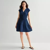 Be by CHETTA B Womens Sleeveless Fit + Flare Dress
