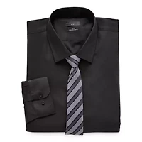 Shaquille O'Neal XLG™ Big And Tall Mens Button Down Dress Shirt + Tie Set
