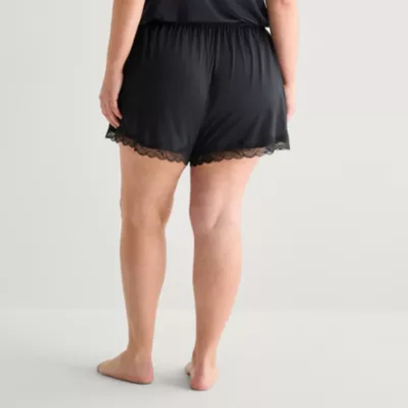 Ambrielle Womens Plus Pajama Shorts