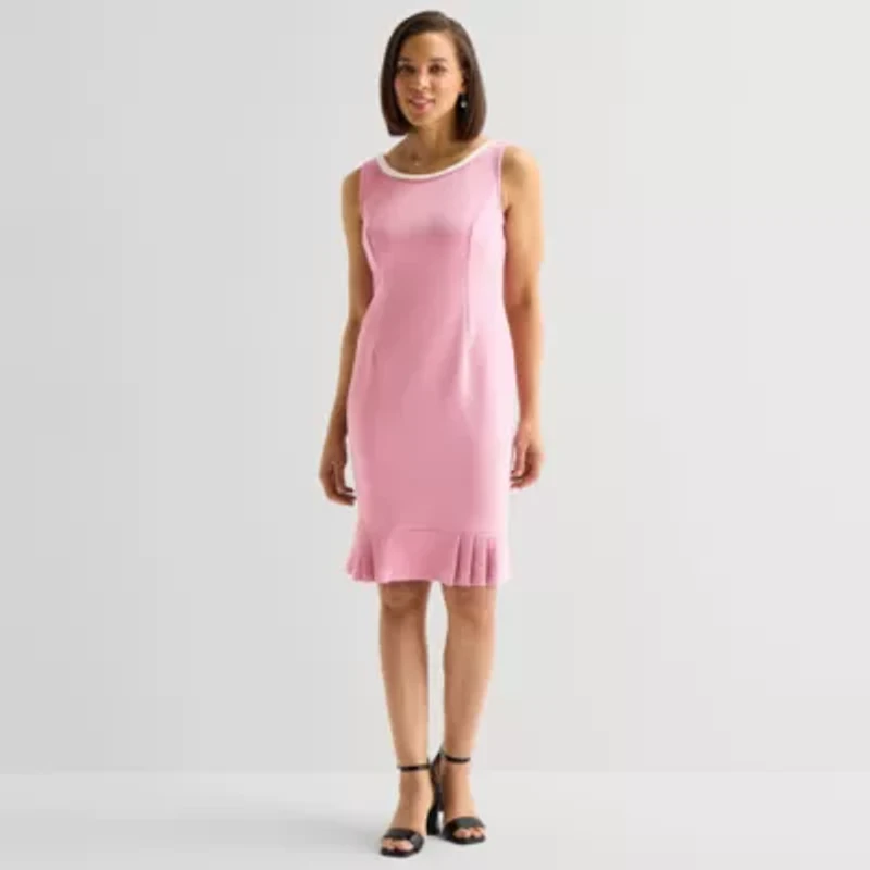 Maya Brooke Womens Plaid Jacket Dress