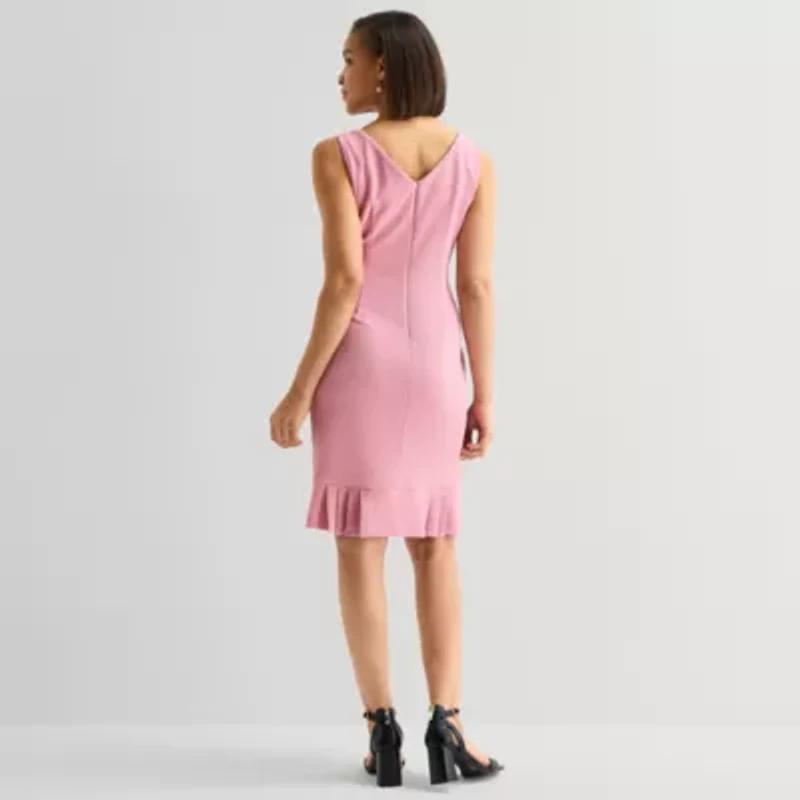 Maya Brooke Womens Plaid Jacket Dress