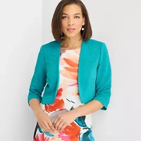 Maya Brooke Womens Floral Jacket Dress