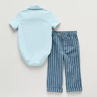Little Stitch Baby Boys 2-pc. Pant Set