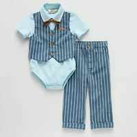 Little Stitch Baby Boys 2-pc. Pant Set