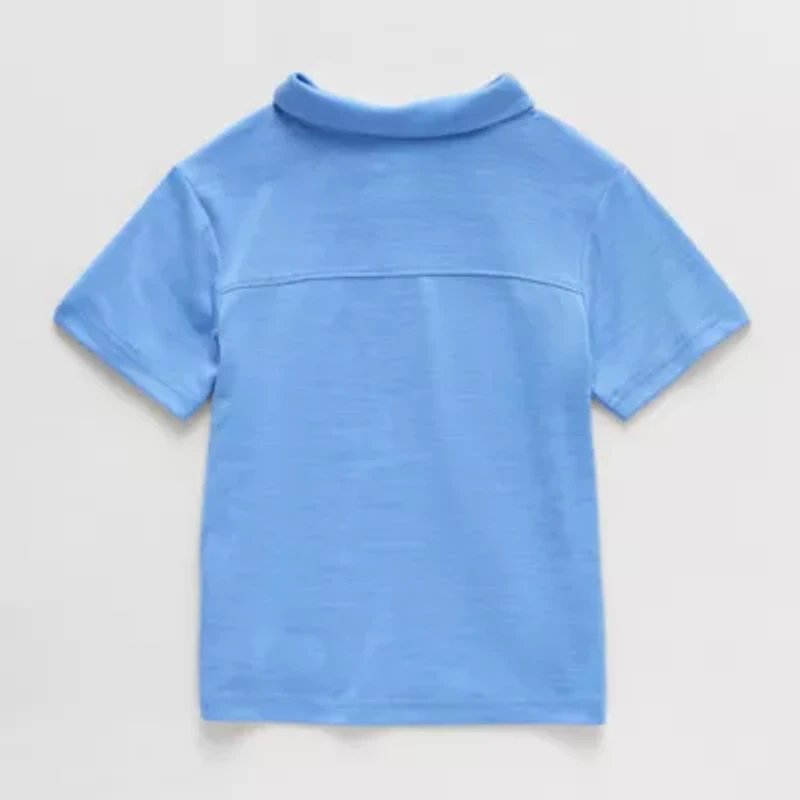 Okie Dokie Toddler & Little Boys Short Sleeve Regular Fit Moisture Wicking Polo Shirt