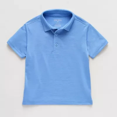 Okie Dokie Toddler & Little Boys Short Sleeve Regular Fit Moisture Wicking Polo Shirt