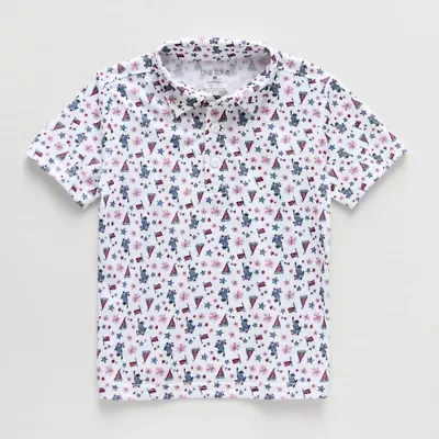 Okie Dokie Toddler & Little Boys Short Sleeve Regular Fit Polo Shirt