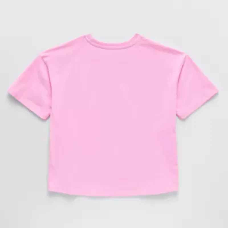 Disney Collection Little & Big Kid Girls Round Neck Short Sleeve Regular Fit Spiderman Graphic T-Shirt