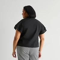Liz Claiborne Womens Plus Blouse