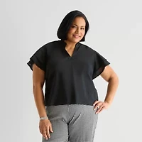Liz Claiborne Womens Plus Blouse