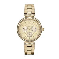 Relic By Fossil Womens Multi-Function Gold Tone Stainless Steel Bracelet Watch Zr15904