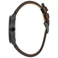 Citizen Chandler Mens Brown Leather Strap Watch Bm8478-01l