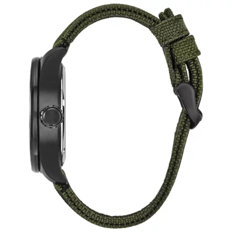Citizen Chandler Mens Green Strap Watch Bu2055-16e