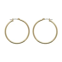 Bold Elements Thin Womens 35mm Hoop Earrings
