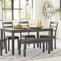Signature Design by Ashley® Brisben 6-pc. Rectangular Dining Set