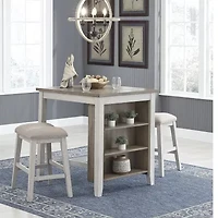 Signature Design by Ashley® Skempton 3-pc. Counter Height Rectangular Dining Set