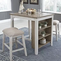 Signature Design by Ashley® Skempton 3-pc. Counter Height Rectangular Dining Set