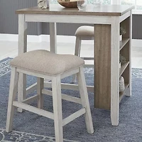 Signature Design by Ashley® Skempton 3-pc. Counter Height Rectangular Dining Set