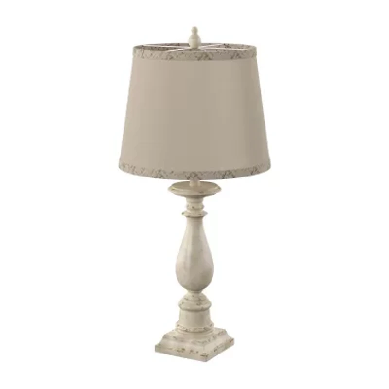Stylecraft 14 W Distressed Green Table Lamp