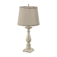 Stylecraft 14 W Distressed Green Table Lamp