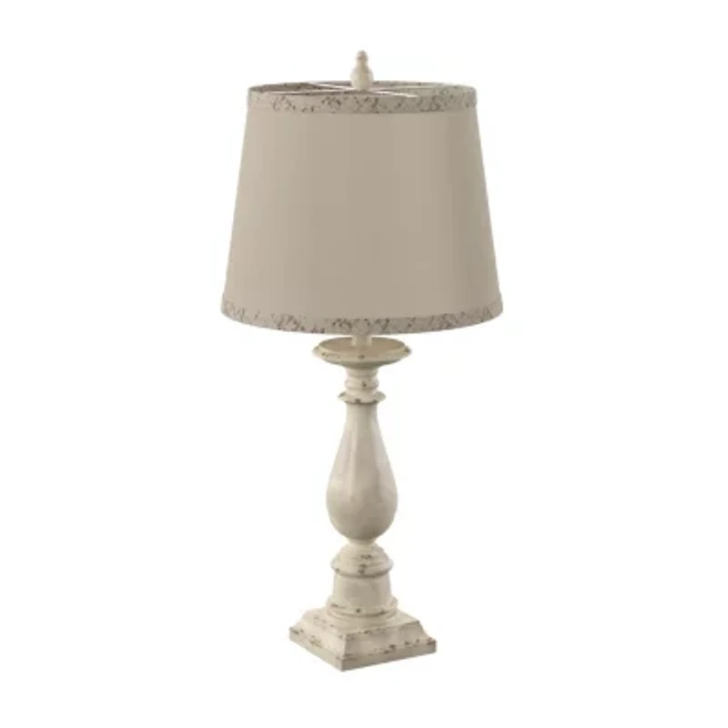 Stylecraft 14 W Distressed Green Table Lamp