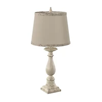 Stylecraft 14 W Distressed Green Table Lamp