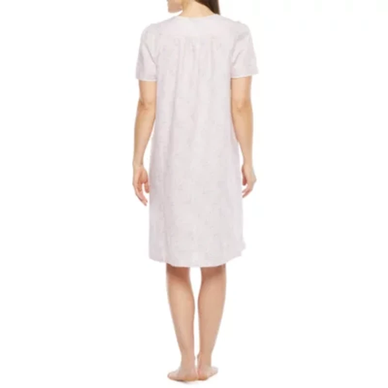 Lissome Womens Short Sleeve Knee Length Robe