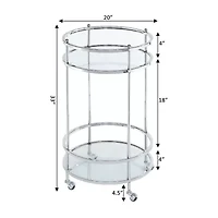 Royal Crest Round Bar Cart