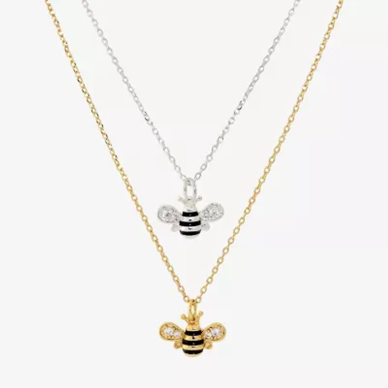 Sparkle Allure Womens Cubic Zirconia 2-pc. Necklace Set