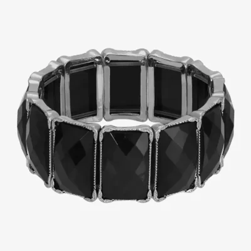 1928 Silver Tone Womens Stretch Bracelet