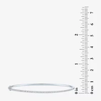 Diamond Addiction (G-H / Si2-I1) Womens 1/2 CT. T.W. Lab Grown White 10K Gold Bangle Bracelet
