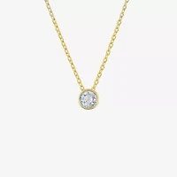 Womens Diamond Accent Natural White Diamond 2-pc. Necklace Set
