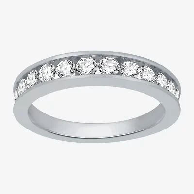 Classic Collection Womens 3.5MM 1 CT. T.W. Natural White Diamond 10K Gold Wedding Band