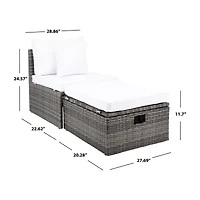 Pramla  4-pc. Patio Lounge Chair and Ottoman Set