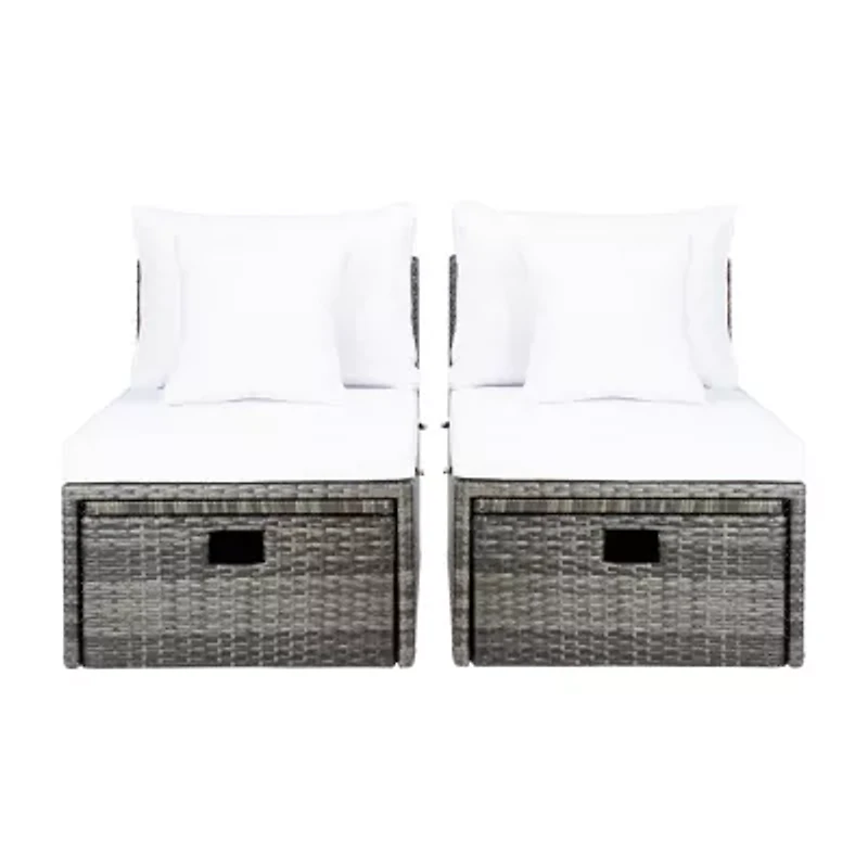 Pramla 4-pc. Patio Lounge Chair and Ottoman Set