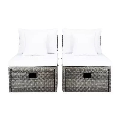 Pramla  4-pc. Patio Lounge Chair and Ottoman Set