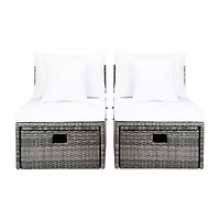 Pramla  4-pc. Patio Lounge Chair and Ottoman Set