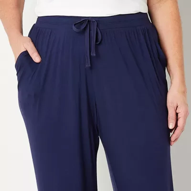 Liz Claiborne Cool and Calm Womens Plus Pajama Pants